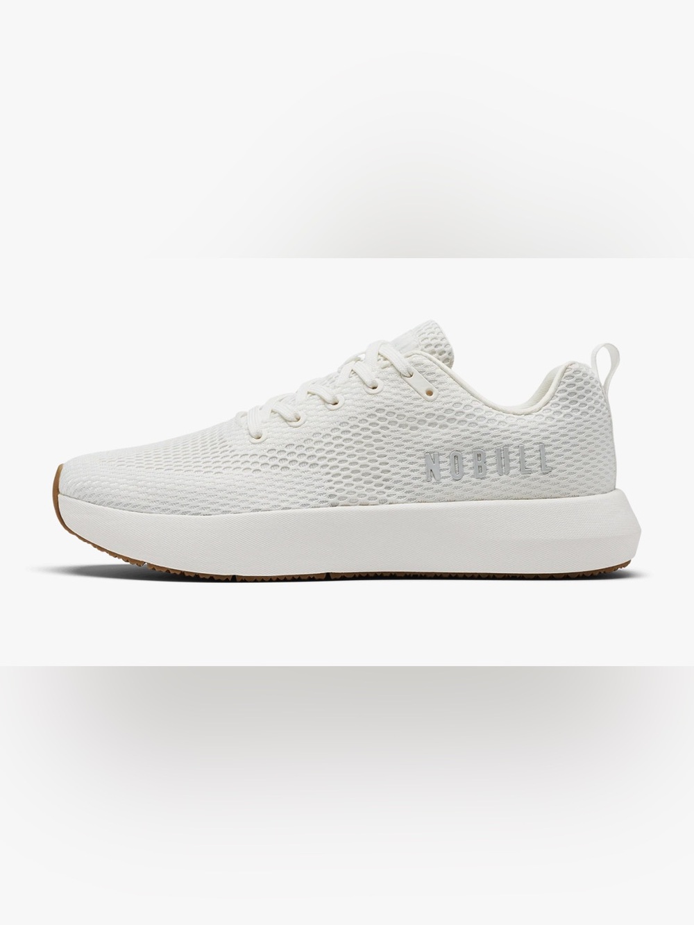 NOBULL Trainer in White with Gum Sole M5.5 W7